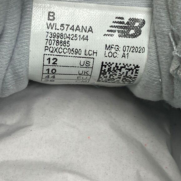 New Balance 574 Animal Print Sneakers 12 Leopard Zebra Pink Lime Retro - Picture 3 of 12